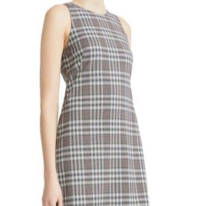Theory Plaid Shift Dress